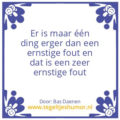 Tegeltje: Bas