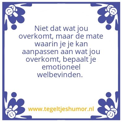 Tegeltje: coping