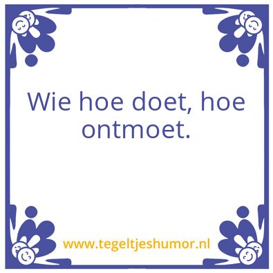 Tegeltje: Hoe