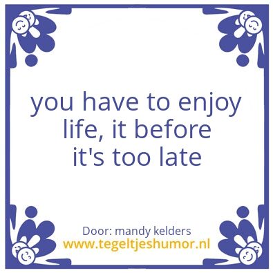 Tegeltje: live