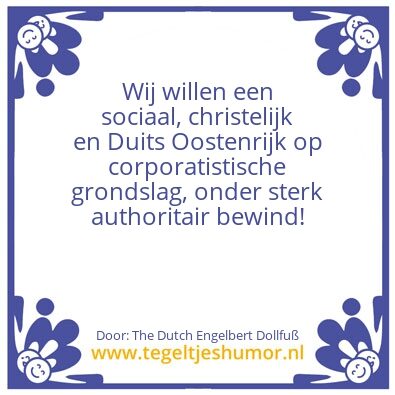 Tegeltje: Austro