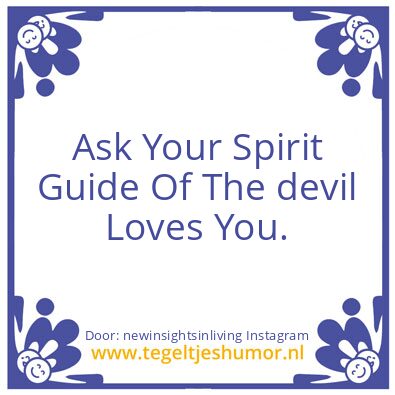 Tegeltje: Ask Your Spirit Guide :