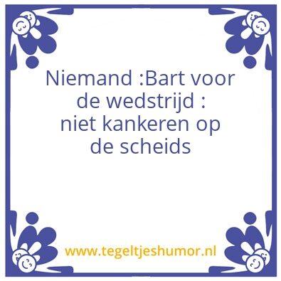 Tegeltje: Bart