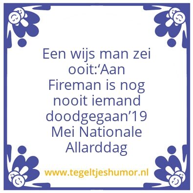 Tegeltje: Fireman