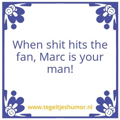 Tegeltje: MArc