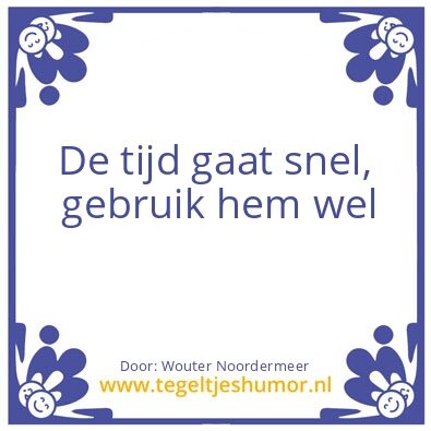 Tegeltje: tijd