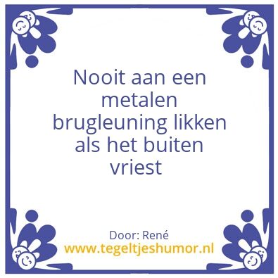 Tegeltje: Winter