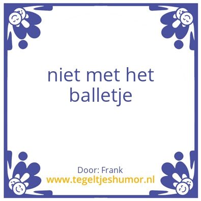 Tegeltje: Frank