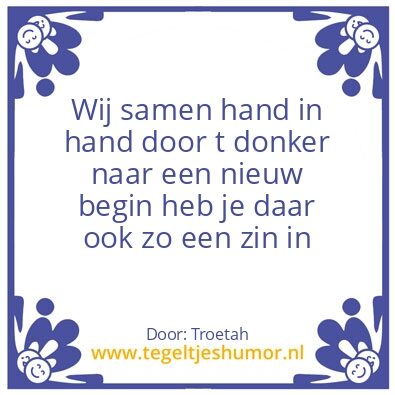 Tegeltje: Kom