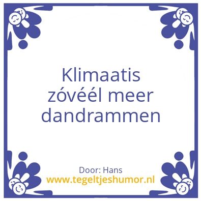 Tegeltje: Klimaat