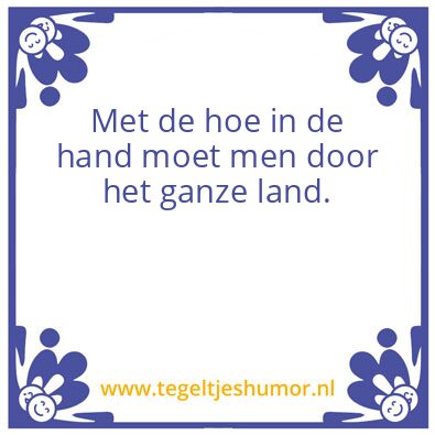 Tegeltje: Hoe