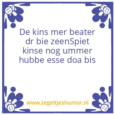 Tegeltje: aanwezig