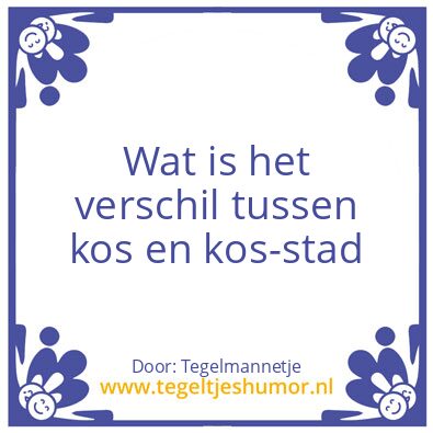 Tegeltje: Tegel