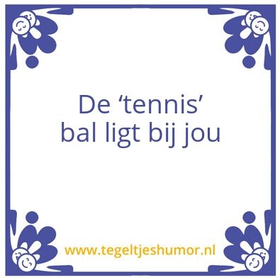 Tegeltje: Haha