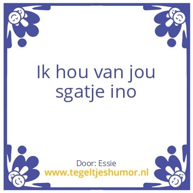 Tegeltje: Bolle