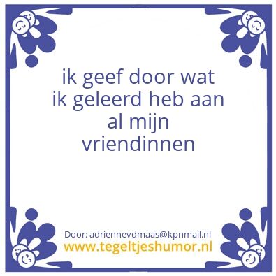 Tegeltje: PS