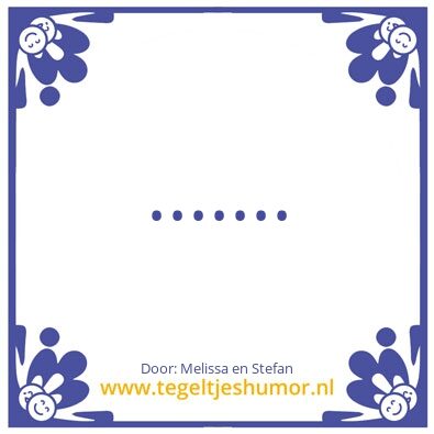 Tegeltje: Bah
