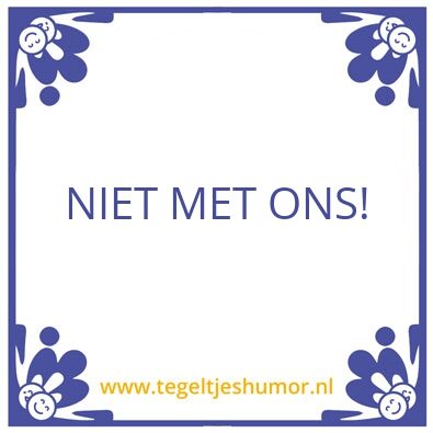 Tegeltje: gesprek
