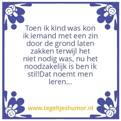 Tegeltje: Studie