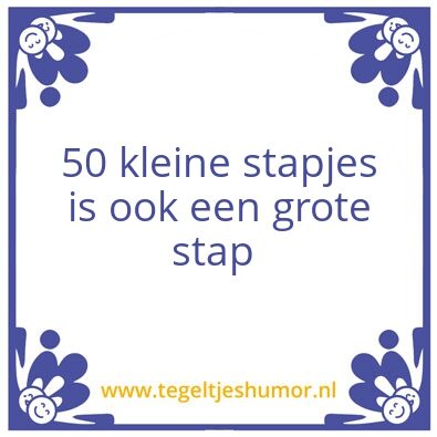Tegeltje: stap