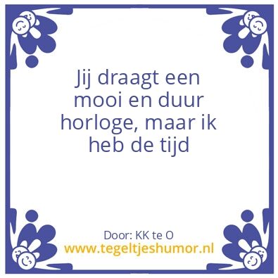 Tegeltje: Tijd