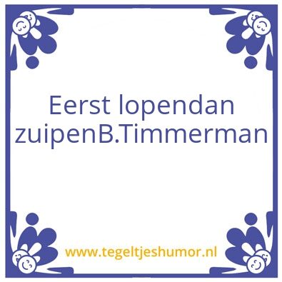 Tegeltje: Bart