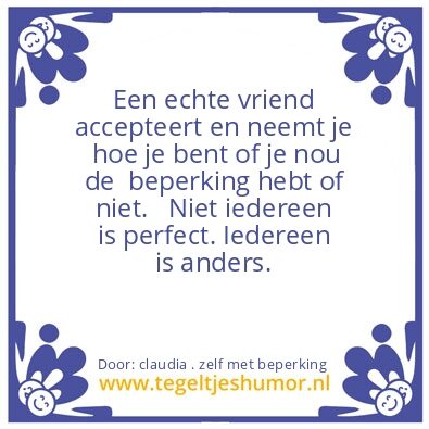 Tegeltje: accepteren