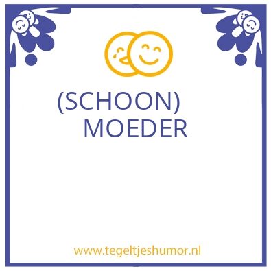 Tegeltje: MOE…..