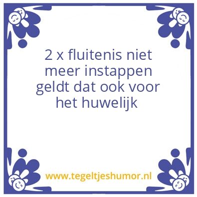 Tegeltje: fluit