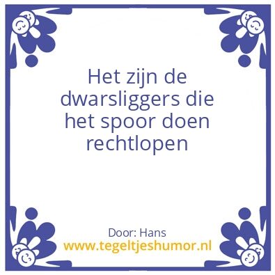 Tegeltje: waar