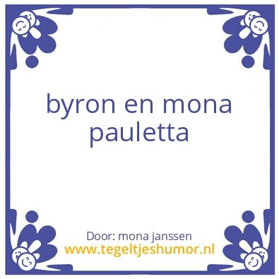 Tegeltje: mona