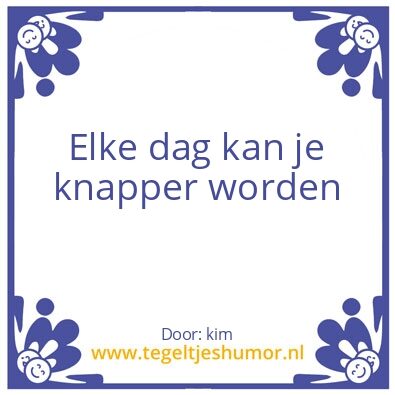 Tegeltje: knapper