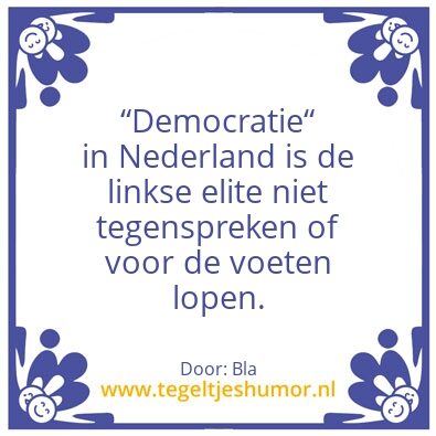 Tegeltje: Bla