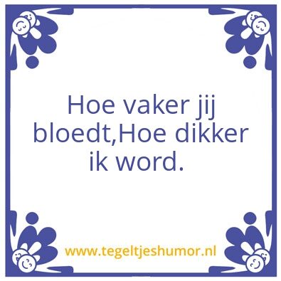 Tegeltje: Bloed