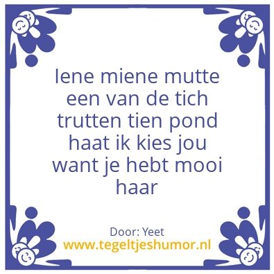 Tegeltje: Oof