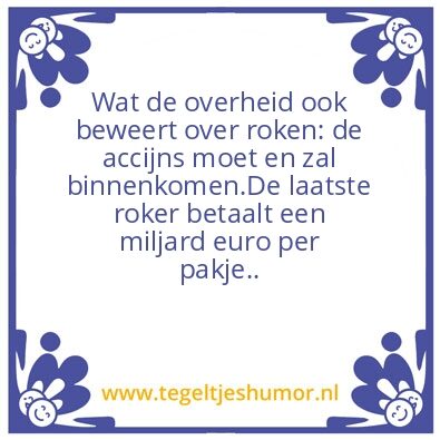 Tegeltje: Accijns