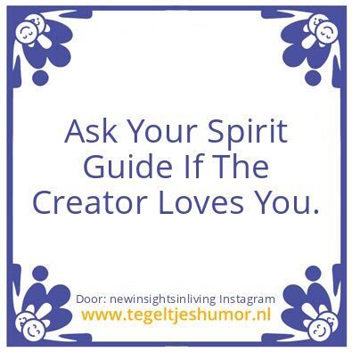 Tegeltje: Ask Your Spirit Guide :