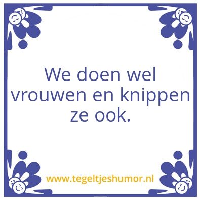 Tegeltje: hoi