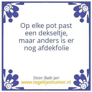 Tegeltje: Leef