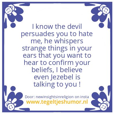 Tegeltje: Beware..