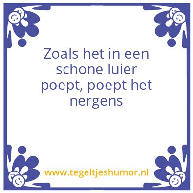 Tegeltje: Luier