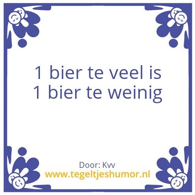 Tegeltje: Nee