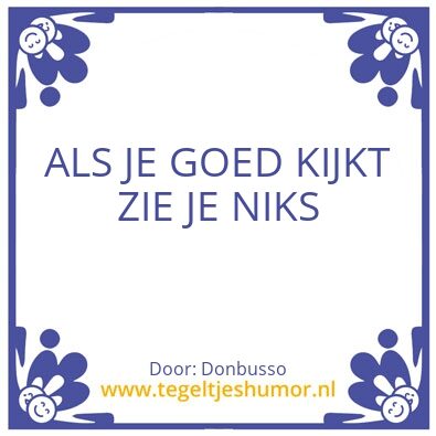 Tegeltje: Busso tip