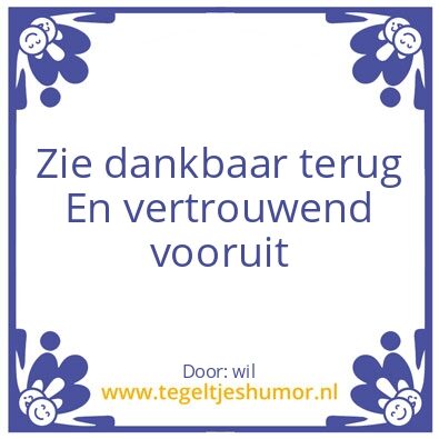 Tegeltje: leef