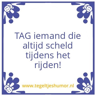 Tegeltje: Schelden