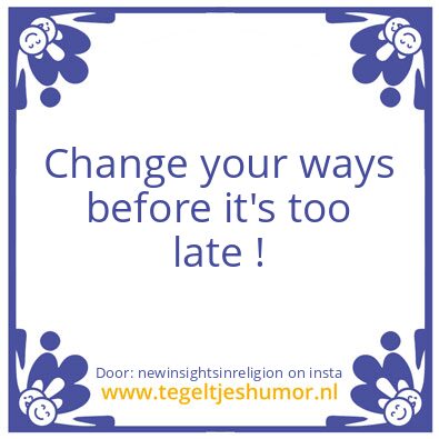 Tegeltje: Aware..