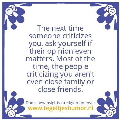Tegeltje: Let’s clarify :