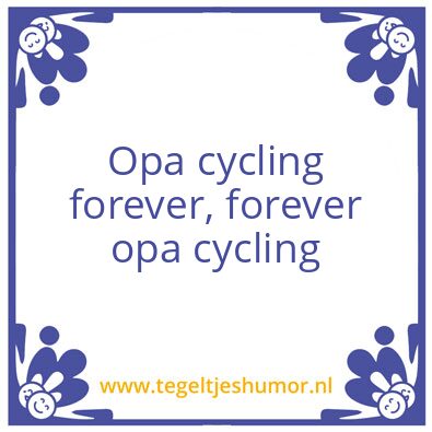 Tegeltje: Opa