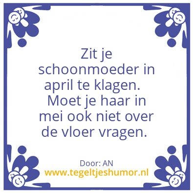 Tegeltje: A