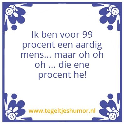 Tegeltje: 1